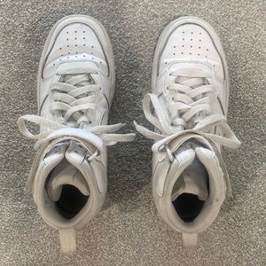 White Mid Court Borough Nikes